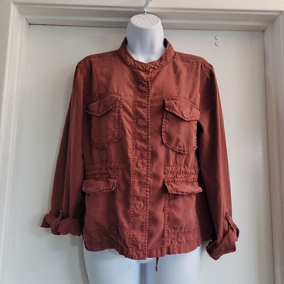 Sanctuary rust color safari jacket with roll up sleeves - Picture 1 of 8